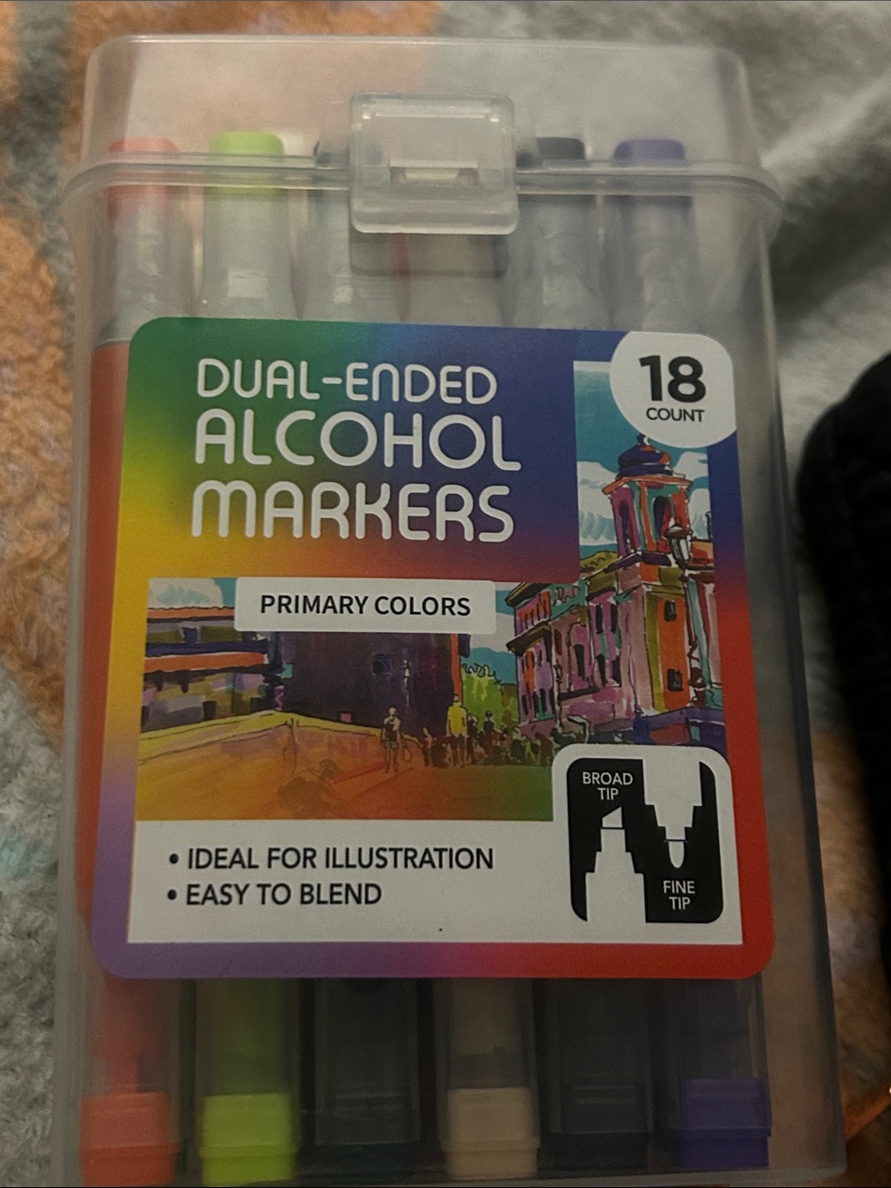 Artist Concepts Dual-Ended Alcohol Markers Primary Colors 18 Count 18 Count